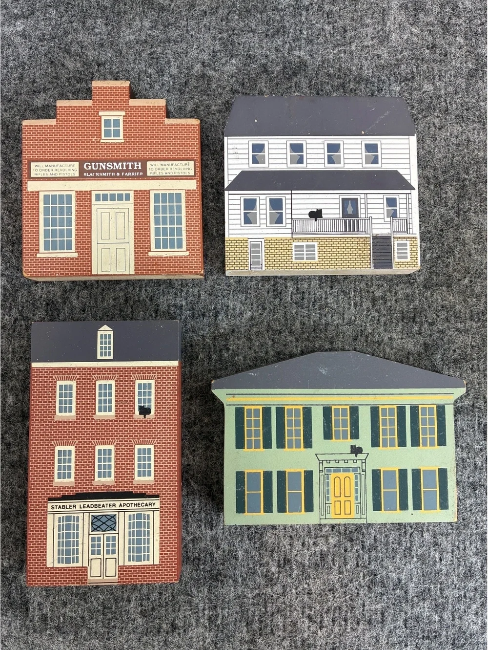 The Cats Meow Lot Stabler Leadbeater Apothecary Wooden House 1990s #6
